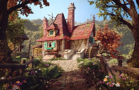 Belles Cottage By Rafael Chies Fantasy House Fantasy Cottage