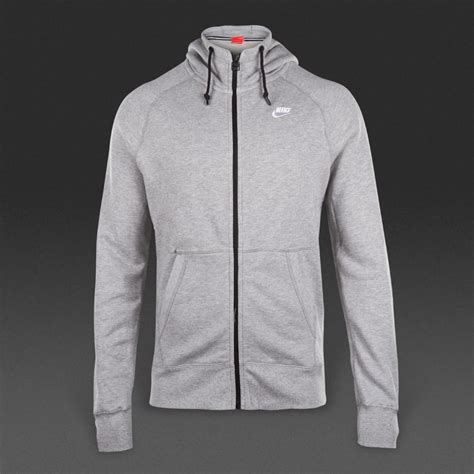 Nike Sportswear Aw77 Full Zip Hoody Mens Clothing Dark Grey Heather
