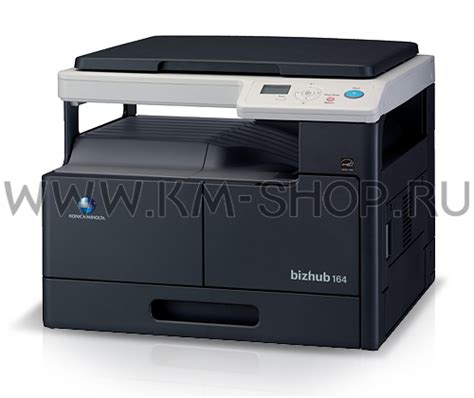 Konica minolta bizhub 164 is a economic monochrome a3 copier with competent printing and scanning utilities. Konica Minolta bizhub 164