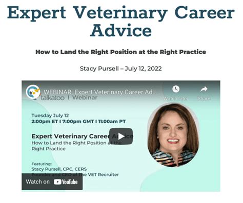 The Vet Recruiter Veterinary Guest Appearances