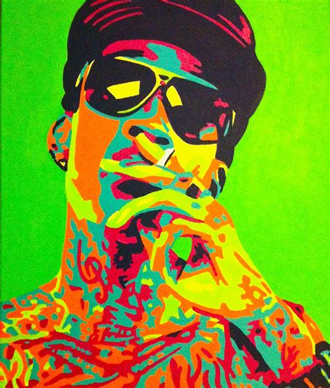 Wiz Khalifa Brights Pop Art Painting Painting The Wiz