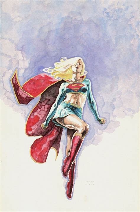 David Mack Watercolors David Mack Dc Comics Art Power Girl Supergirl