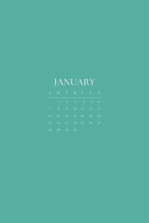 January Calendar 2024 January Calendar Calendar Background Study