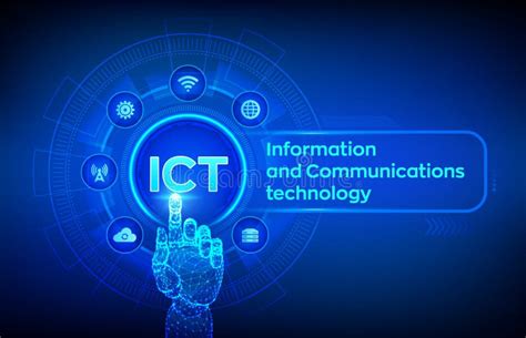 Communication Technology Background Concept Stock Vector Illustration