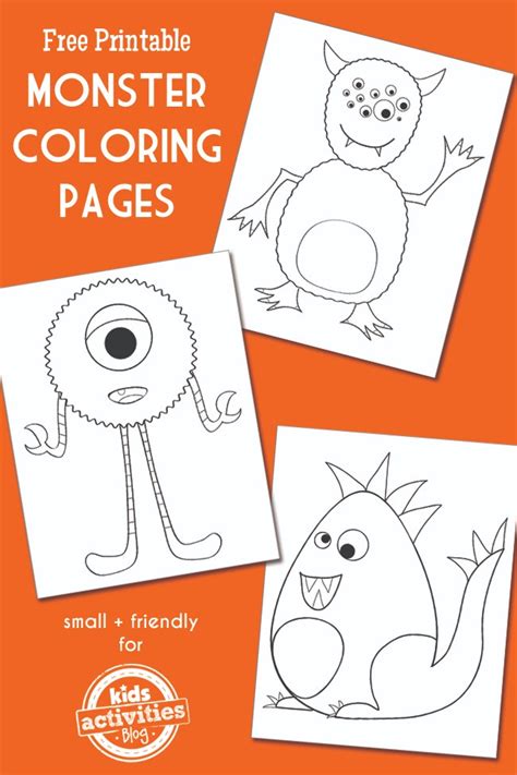 MONSTER COLORING PAGES - Kids Activities