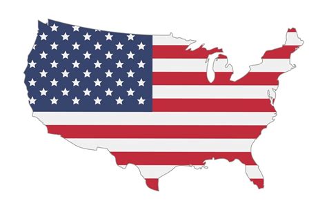 mapa da bandeira dos estados unidos da américa 2287221 vetor no vecteezy