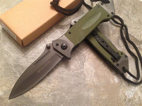 775 Military Green G10 Heavy Duty Tactical Pocket Knife 300362gn