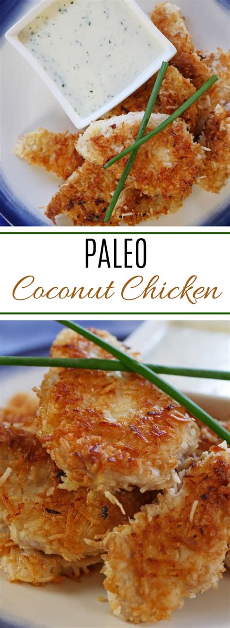Coconut Crusted Chicken Paleo Lowcarb