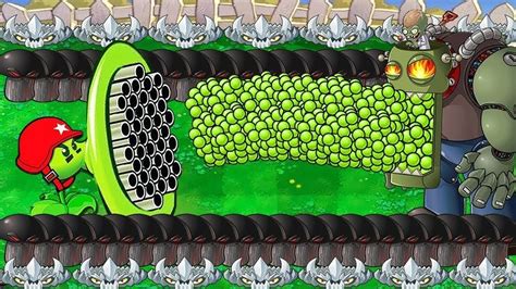 Gatling Pea Doom Shroom Vs Giga Zomboss Plants Vs Zombies Youtube