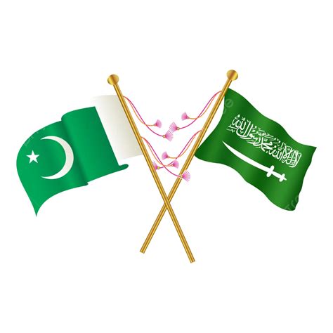 Pakistan Saudia Arabia Flag Image Vector Saudi Arabia Flag With
