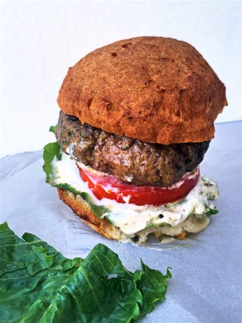 Spiced Lamb Burgers With Herbed Yogurt