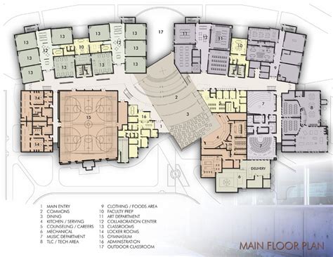 Main Floor Plan Public Space Design Developer Tools School Plan