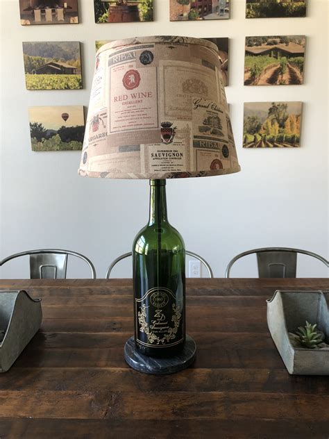 Buy Hand Crafted Wine Bottle Table Lamp Large Customer Bottle Made