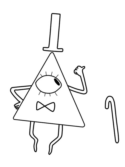 Count the dots and fill in that many circles. Gravity Falls Bill Cipher coloring pages. Free Printable ...