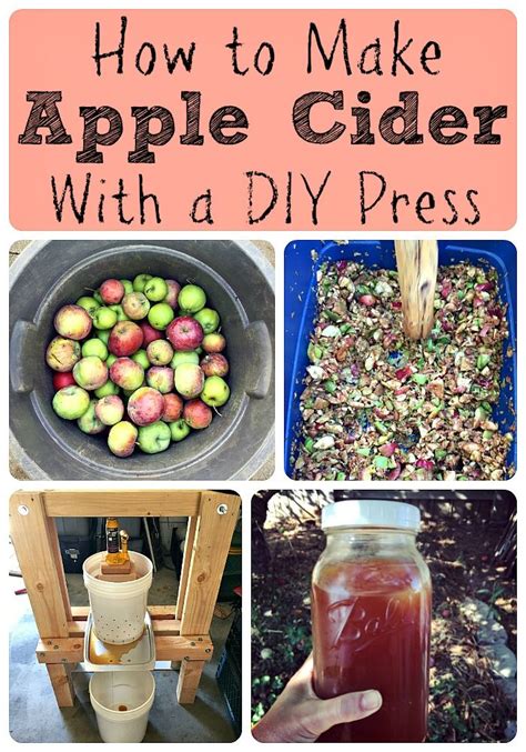 How To Make Apple Cider With A Diy Press Homemade Apple Cider Making Apple Cider Apple Cider
