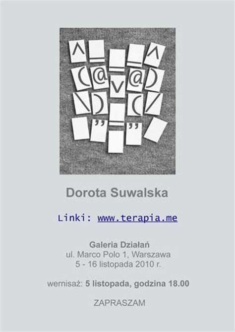 Wystawa Prac Doroty Suwalskiej W Warszawie Wywiad Z Autork Nasze Miasto