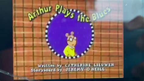 arthur arthur plays the blues title card youtube
