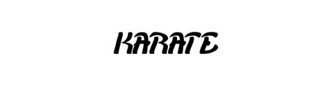 Karate Font