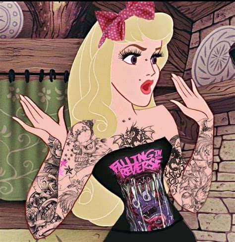 Punk Disney Princess Ariel Drawing