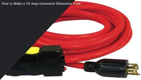30 Amp Generator Extension Cord