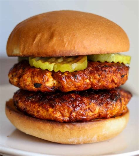 Nashville Hot Ground Chicken Burgers Kinda Healthy Recipes