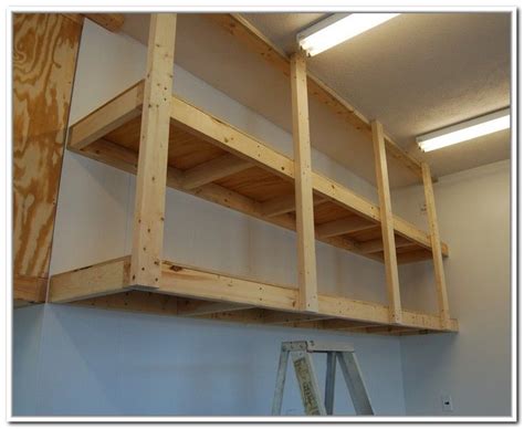 Diy overhead garage storage shelf. Garage wall storage, Diy overhead garage storage, Garage ...