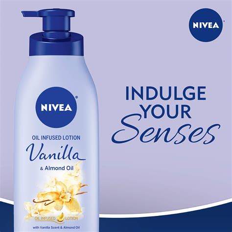 Nivea Vanilla And Almond Oil Infused Body Lotion Fast Absorbing 24