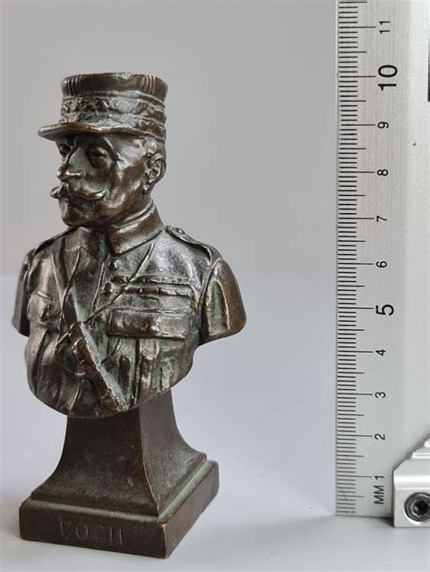 Fine Elkington And Co Bronze Bust Of Marshall Foch 789926