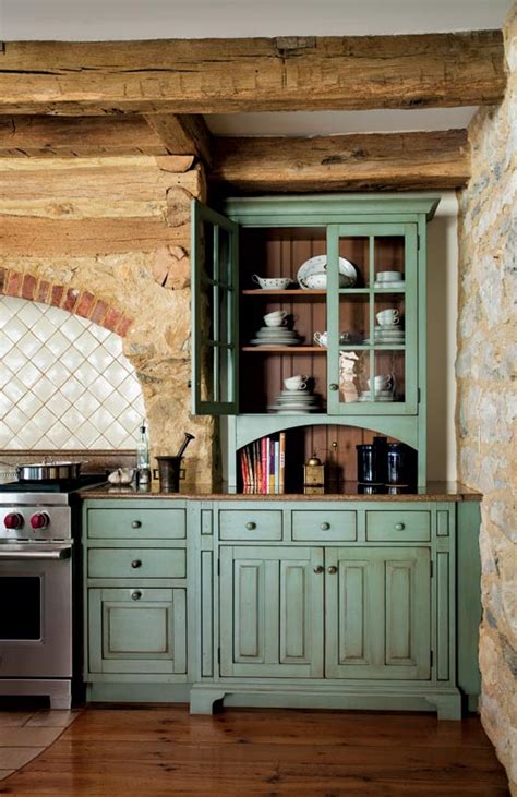 Diy kitchen cabinets hgtv pictures do it yourself ideas 10 diy cabinet doors for updating your kitchen home and pallet kitchen cabinet doors unique ideas pallets designs 34 diy kitchen cabinet ideas. primitive colonial kitchen cabinets, antiqued turquoise, cream tile, raw wood - House Decorators ...
