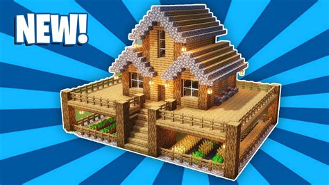 Minecraft House Tutorial Large Wooden Survival House How To Build YouTube