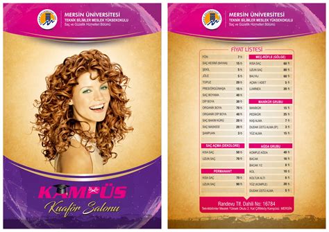 Mersin Üniversitesi Duyurular Kampüs Bayan Kuaför Salonu Fiyat Listesi