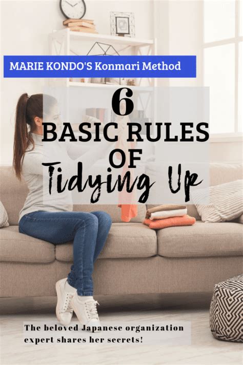 6 basic rules of tidying up from the konmari method by marie
