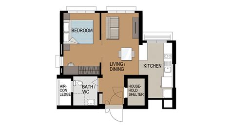 Bto Hdb 2 Room Flat Floor Plan Kempas Residences Bto Launch May 2019