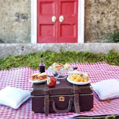 Perfect Day For A Tiny Picnic🧀🥐 Happy Tuesday Tiny Friends