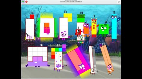 Retro Numberblocks Band 0 50 Each Sound Compliation Youtube