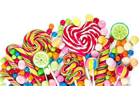 Free Download Desktop Wallpapers Candy Lollipop Food Many Sweets White