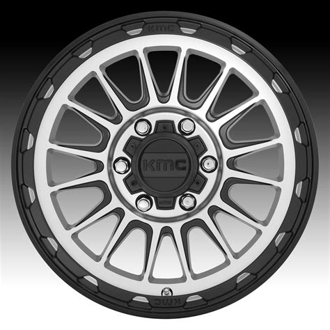 Kmc Km542 Impact Satin Black Machined Custom Wheels Rims Km542