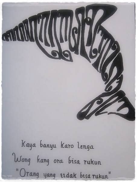 Detail Kaligrafi Aksara Jawa Tut Wuri Handayani Koleksi Nomer 15