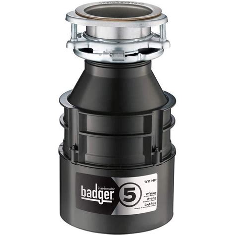 Insinkerator Garbage Disposal Badger 5 12 Hp Continuous Feed