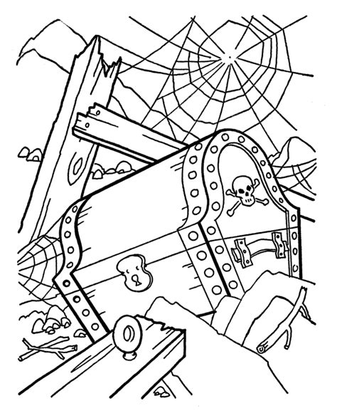 Free Coloring Pages Of Treasure Chest Coloring Home