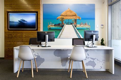 We researched the best travel agencies on the web so founded in 1996, booking.com is an industry and traveler favorite that stands out for three main reasons. travel office - Szukaj w Google | Office interior design ...