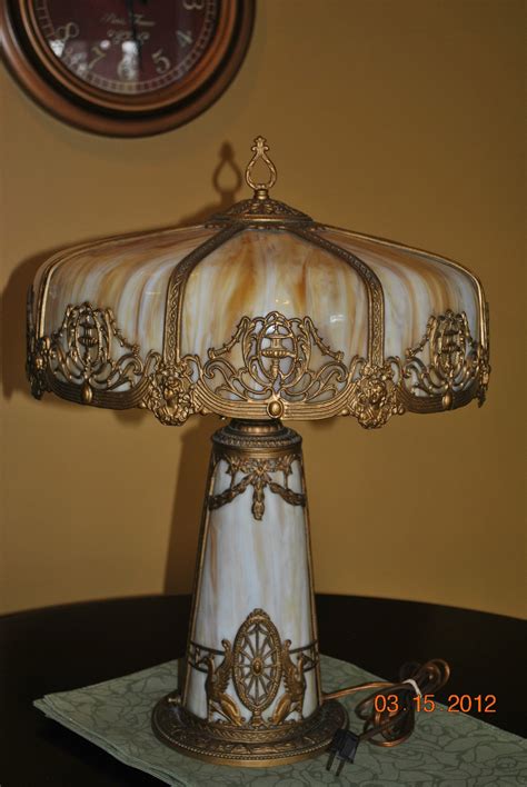 Antique Slag Glass Lamps Ideas On Foter