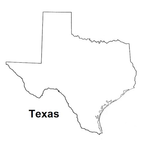 Blog De Geografia Texas Outline Map