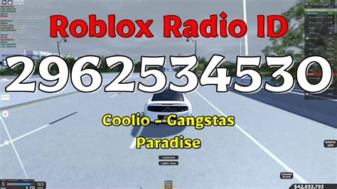 Coolio Gangstas Paradise Roblox Code Youtube