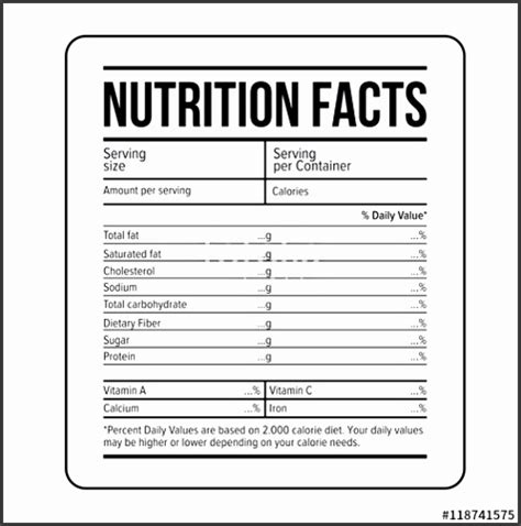 And print on our blank nutrition labels. 5 Ingredients Label Template - SampleTemplatess ...