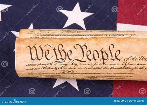 Constitution On Flag Royalty Free Stock Image Image 2575496