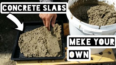 How To Make Concrete Slabs At Home(Cheap) - YouTube