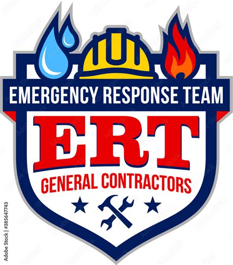 Emergency Response Team Logo Badge Vector Stock Vector Adobe Stock