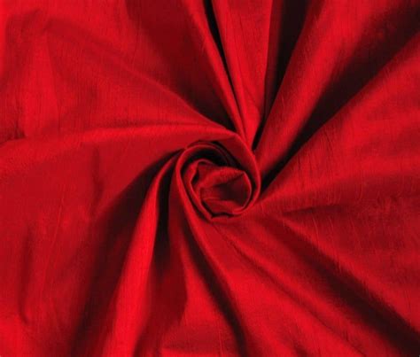 Red 100 Dupioni Silk Fabric Yardage By The Yard 45 Wide Etsy Teal