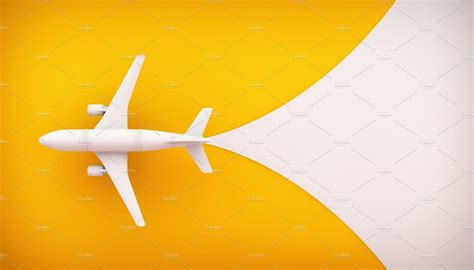 Download Airplane Trail Yellow Background Wallpaper By Brendaw